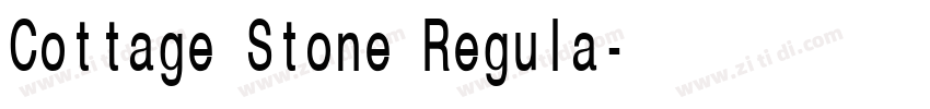 Cottage Stone Regula字体转换
